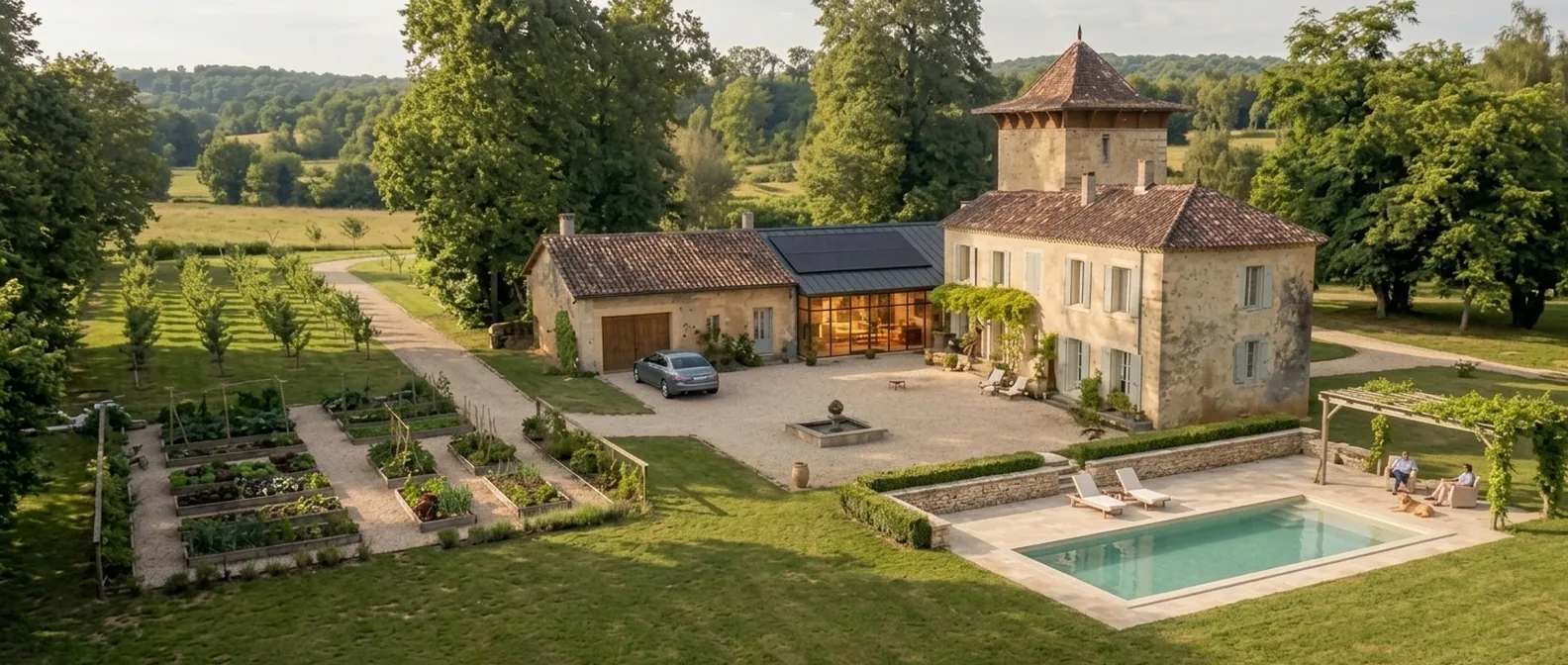 La même propriété après rénovation